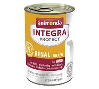 Nourriture de régime pour chien Integra Protect d’animonda, nourriture humide en cas d’insuffisance rénale chronique, au bœuf, 6 x 400 g