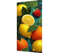 Nourriture Diamond Painting Adulte, 5D Diamond Painting Fruit Peinture Diamant Adulte Enfant Bricolage Cristal Strass Point de Croix Broderie Diamant Kit Complet Pour Décoration Murale 40x80cm q5-t3