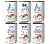 Nourriture humide Brit Mono Protein agneau et riz pour chiens, agneaux et...