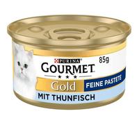 Nourriture humide - Gourmet - Pâtée thon - Lot de 12 x 85g - Sans colorants - Équilibrée