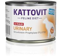 KATTOVIT Feline Diet Urinary Nourriture humide au veau pour les chats ayant des problèmes urinaires 12x185 g