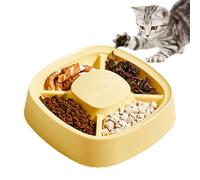 Nourriture humide pour chat à alimentation lente, alimentation lente pour chats - Bol lent à alimentation lente pour animaux de compagnie à bords supérieurs - Entraînement sûr et interactif pour chiot