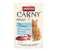 Nourriture Humide pour Chat ANIMONDE PETFOOD Animanda Chat sasz.85g Thon de Poulet Carny - lot de 12