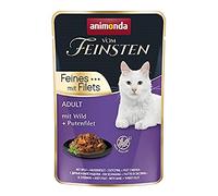 Nourriture Humide pour Chat avec gibier + Filet de Dinde (18 x 85 g), Nourriture Humide pour Chat sans céréales ni Sucre d'animonda, ingrédients Frais et charnus