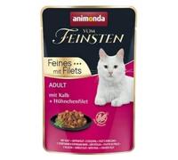 ANIMONDA Cat Vom Feinsten Adulte veau + filet de poulet sachet 85g