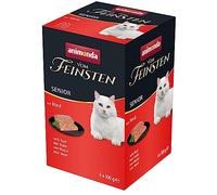 Nourriture Humide pour Chat Senior de la Plus Haute qualité avec bœuf (6 x 100 g), Nourriture pour Chat à partir de 7 Ans de la Marque animonda, sans céréales ni Sucre, ingrédients Frais et charnus
