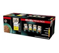 Nourriture humide pour chat - SHEBA - Sélection de Slices en Sauce - Volaille - 40 x 85 g - Sans additifs