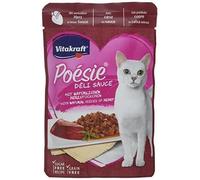 Nourriture humide pour chat - VITAKRAFT - Poésie Deli de sauce Pouch-Cœur - 23 x 85 g - Adulte - Moyen