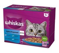 Nourriture humide pour chat - WHISKAS - Gelée - 12 sachets de 85 g - Riche en zinc - Acides gras oméga-6