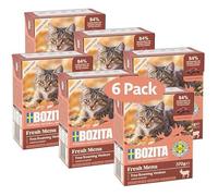 Nourriture Humide pour Chats - BOZITA - Gelée avec Cerf - Lot de 6 Sachets - 370 g - Sans Céréales