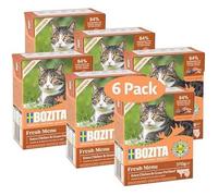 Nourriture Humide Pour Chats - Bozita - Poulet Et B?uf - Lot De 6 Sachets - 370 G - Sans Céréales