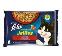 Nourriture Humide pour Chats NESTLE POLSKA Felix Sasz.4 x 85 g Sensations Jellias de goût Rural en Jelly / 12