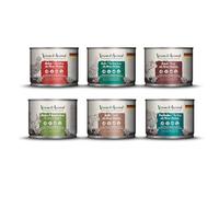 Nourriture humide Venandi Animal Premium pour chats, pack d'essai III, poulet, dinde, bœuf, poulet + lapin, veau, dinde, 6 x 200 g, sans céréales et naturelle, 1,2 kg