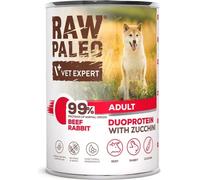 Nourriture humide VETEXPERT RAW PALEO bœuf et veau 400 g