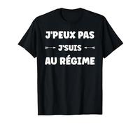 Nourriture Humour Perte de Poids Je suis au régime T-Shirt, Homme, Noir, XXL