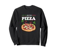 Nourriture Italienne Dictée Drôle La Vie avec Le Chef Pizza Sweatshirt