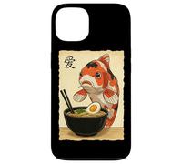 Nourriture Japonaise Koi Carpe Poisson Mangeant Ramen Anime Nouilles Bol Coque pour iPhone 13