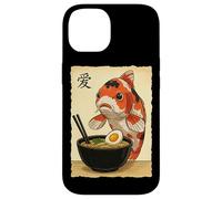 Nourriture Japonaise Koi Carpe Poisson Mangeant Ramen Anime Nouilles Bol Coque pour iPhone 14
