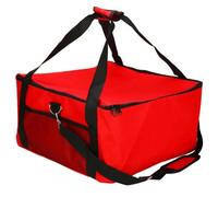 Nourriture Livraison Sac,Isotherme Livraison Sac Sac de livraison de gâteaux à Pizza de 16 pouces, emballage de pique-nique, support de stockage de nourriture thermique isolé rouge, fournitures de piq