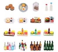 Nourriture Miniature De Supermarché Pour Maison De Poupée, Snacks, Crème Glacée, Pain, Hamburger, Boisson Pour Mini Décor De Maison De Poupée, Nouvelle Collection