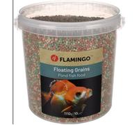 Nourriture poisson d'étang,10 litres, granulats seau - Flamingo