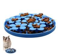 Nourriture pour animaux de compagnie - Silicone de qualité alimentaire 20,3 x 20,3 x 1,8 cm | Mangeoire lente antidérapante, jouet d'enrichissement de puzzle pour chien | et réducteur d'ennui, tapis