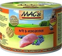 Nourriture pour animaux MACs - Dinde et myrtille - 6 x 200 g
