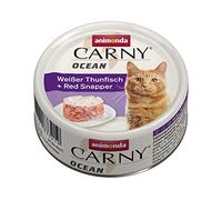 Nourriture pour chat Carny Ocean d’animonda, nourriture humide pour chat, thon blanc + vivaneau campèche, 12 x 80 g