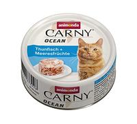 Nourriture pour chat Carny Ocean d’animonda, nourriture humide pour chat, thon + fruits de mer, 12 x 80 g