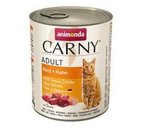Nourriture pour chat GranCarno Adult d’animonda, nourriture humide pour chat adulte, bœuf + poulet, 6 x 800 g