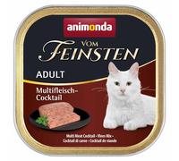 Nourriture pour chat Vom Feinsten Adult d’animonda, nourriture humide pour chat adulte, cocktail de viandes, 32 x 100 g