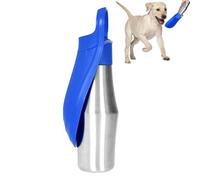 Nourriture pour chien Bouteille d'eau - Distributeur d'eau avec anneau en silicone, 27 oz résistant aux fuites | PET Accessoires 2 en 1 Bol d'eau pour chien pour voyage, E a été couru avec un capa