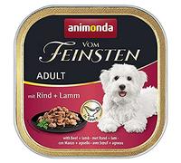Nourriture pour Chien Humide avec bœuf + Agneau en Sauce (22 x 150 g), Nourriture pour Chien sans céréales ni Sucre d'animonda, ingrédients Frais et charnels