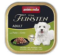 Nourriture pour Chien Humide avec Dinde + Canard en Sauce (22 x 150 g), Nourriture pour Chien sans céréales ni Sucre d'animonda, ingrédients Frais et charnels