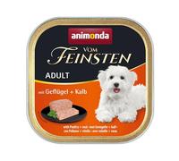 Nourriture pour chien Vom Feinsten Adult d’animonda, nourriture humide pour chien adulte, avec volaille + veau, 22 x 150 g
