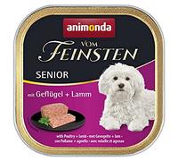 Nourriture pour chien Vom Feinsten Senior d’animonda, nourriture humide pour chien de plus 7 ans, avec volaille + agneau, 22 x 150 g