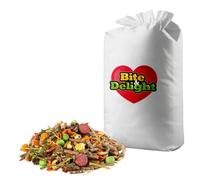 Nourriture pour lapins Bite&Delight 25 kg - Mélange de nourriture naturelle & riche en céréales avec légumes - Nutrition pour lapins nains & domestiques