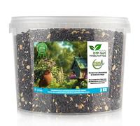Nourriture pour oiseaux sauvages - Nourriture pour oiseaux sauvages - Nourriture pour oiseaux toute l'année - Graines de tournesol, arachides, raisins secs, céréales - Bouvreuil, sittelle, merle -