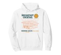 Nourriture pour Petit déjeuner, Cocktail, Brunch, café, Bacon, crêpes Sweat à Capuche