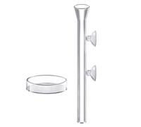 Nourriture pour poissons d'aquarium | Aliment automatique pour poissons | Distributeur de nourriture directionnelle en acrylique transparent à ventouse pour les vacances, crevettes tortues, bassins de