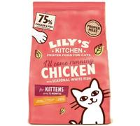 Croquettes pour chaton sans céréales au poulet et au poisson blanc, 800g Lily's