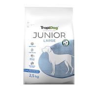 Nourriture sèche pour Chiots Grandes Tailles (2-15 Mois) avec probiotiques, glucosamine et oméga-3 pour Les articulations et l’immunité - TropiDog Junior Large 2,5kg