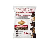 Nourriture sèche Premium pour Chien à la Dinde et au Riz pour Adultes de Races Moyennes et Grandes 500g
