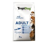 Nourriture sèche Premium Riche en Saumon avec du Riz pour Chiens Adultes de Petites Races 8kg