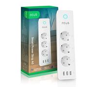 Nous A5 WiFi Multiprise Connectée, 15A, 3 USB, Contrôle Intelligent Compatible avec Alexa, Google Home et SmartThings, domotique, Multiprise Programmable, Protection Surcharge