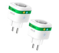 NOUS A7Z Prise Connectée ZigBee avec Suivi Énergie, 16A, Contrôle Vocal & via App, Programmation & Minuterie, Compatible Alexa, Google Home, Home Assistant, Tuya, Hub ZigBee Requis, 2 Pack