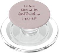 Nous Aimons Parce qu'il Nous a aimés Le Premier 1 Jean 4:19 PopSockets PopGrip pour MagSafe