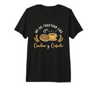 Nous Allons Ensemble comme Conchas Y Cafecito Sweet Bread Conchas T-Shirt Haut de Gamme