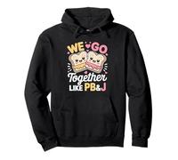Nous Allons Ensemble comme PB&J Cute Couple Valentine Days Sweat à Capuche