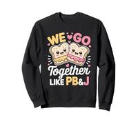 Nous Allons Ensemble comme PB&J Cute Couple Valentine Days Sweatshirt